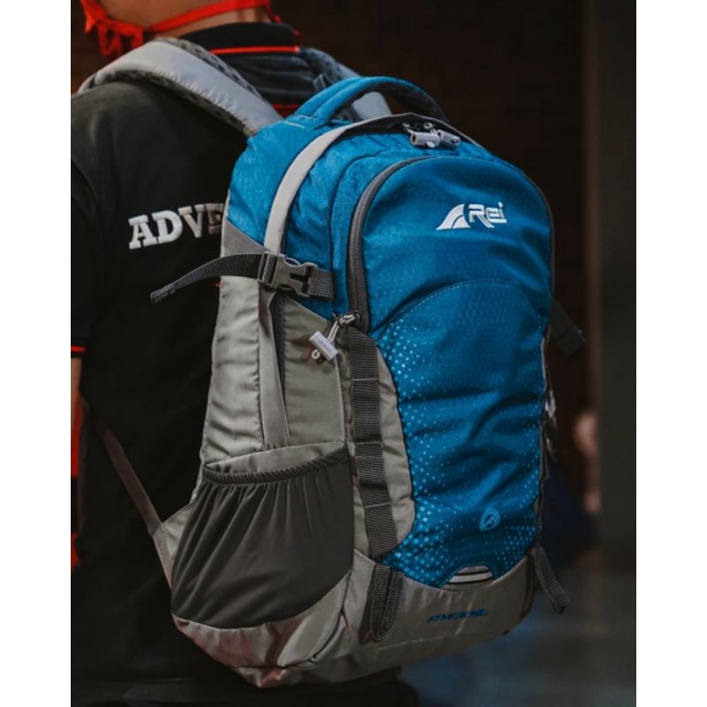 [Bayar COD] Tas Ransel REI ATMOS 25Liter + USB + Rain Cover Original Arei Outdoorgear