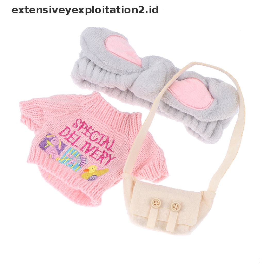 Mainan Boneka Stuffed Plush Bebek / Anjing Kartun 30cm Dengan Pakaian