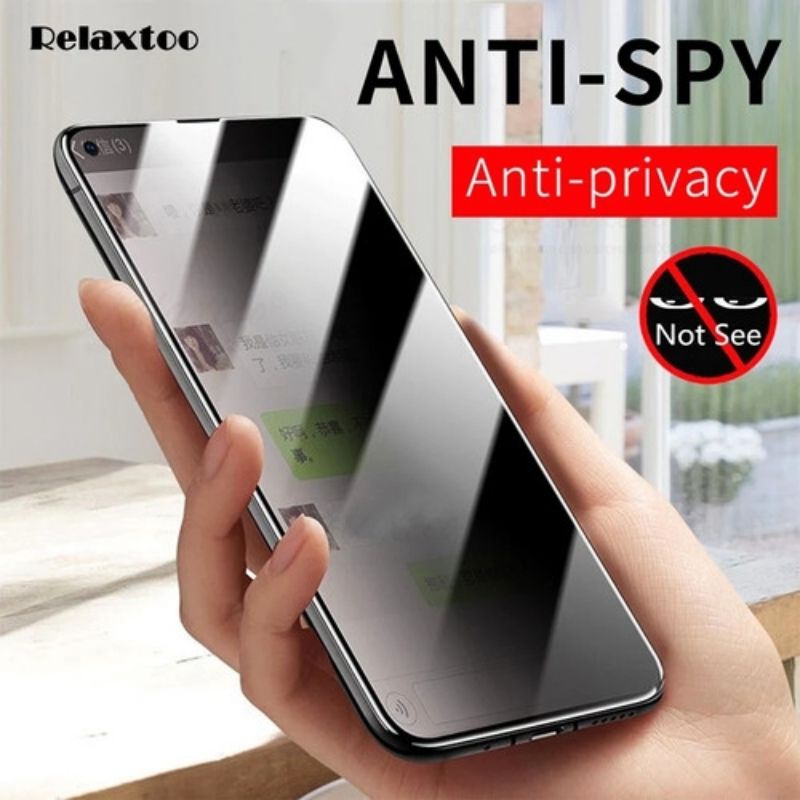 Anti Spy Tempered Glass Realme 6/ 7/7i/8/8i/ GT Master Edition/Full Screen Anti Gores Spy Kaca