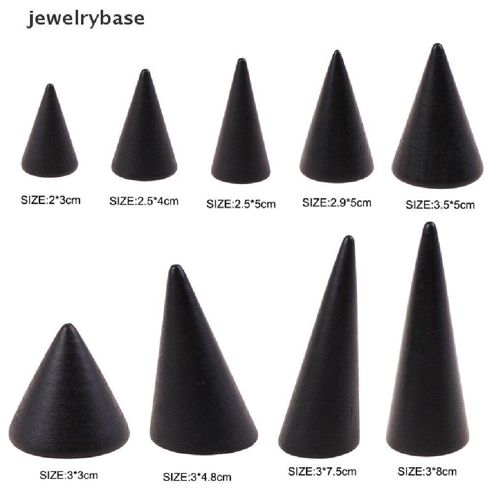 Rak Stand Holder Penyimpanan Perhiasan Cincin Warna Hitam Gaya Vintage