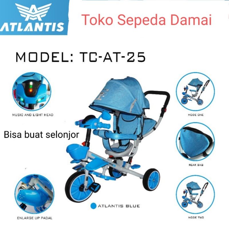 SEPEDA STROLLER ANAK RODA 3 ATLANTIS