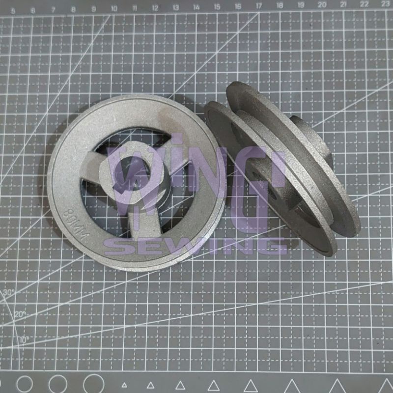 Poli 80mm Pulley Poly Dinamo Mesin Jahit Obras dan Industri Jarum 1