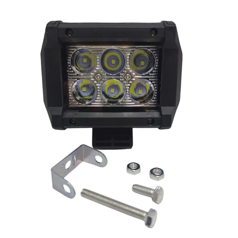 LAMPU TEMBAK CWL 6 LED KOTAK CREE WORK LIGHT 6 TITIK SUPER TERANG