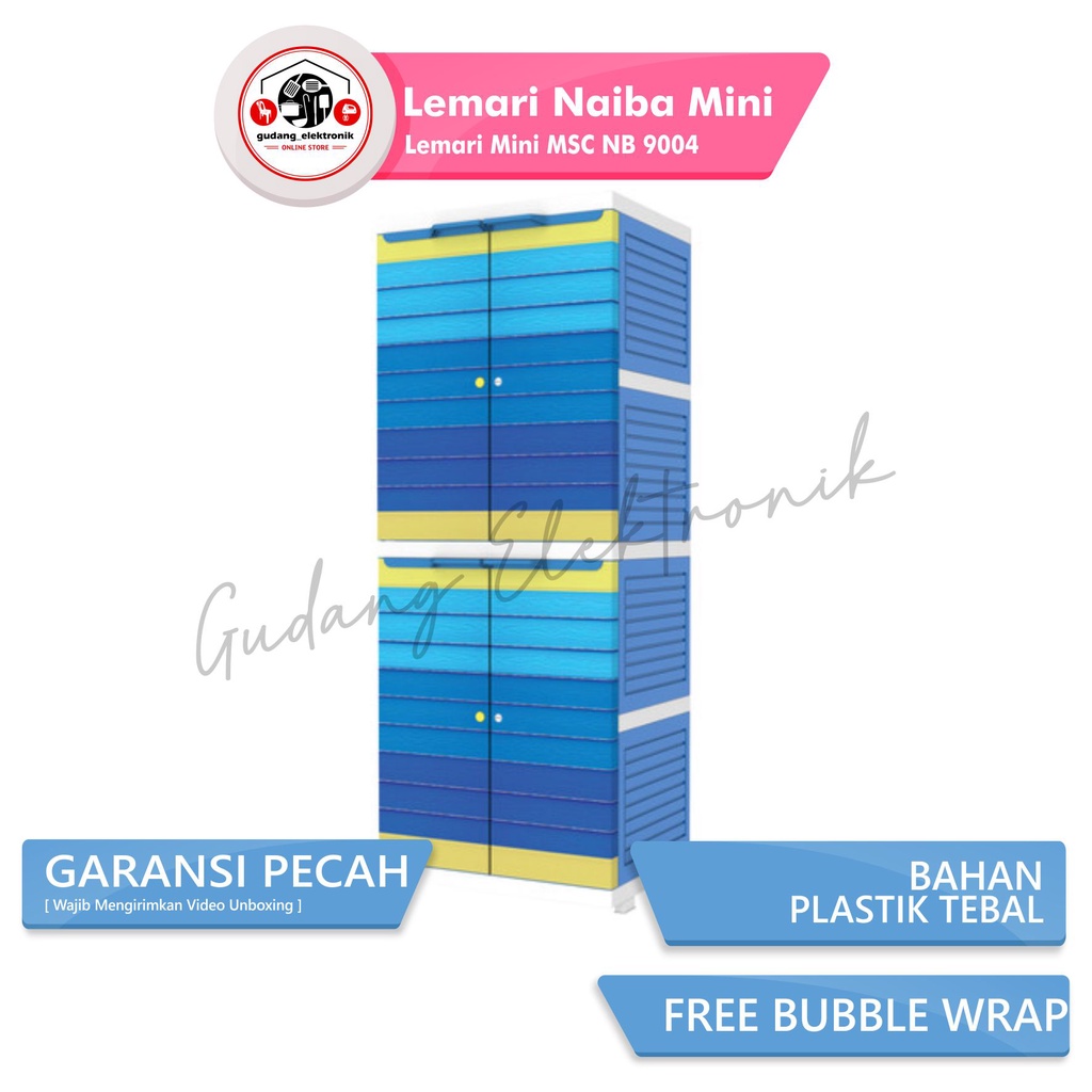 Lemari Plastik Naiba Mini MSC NB 9004
