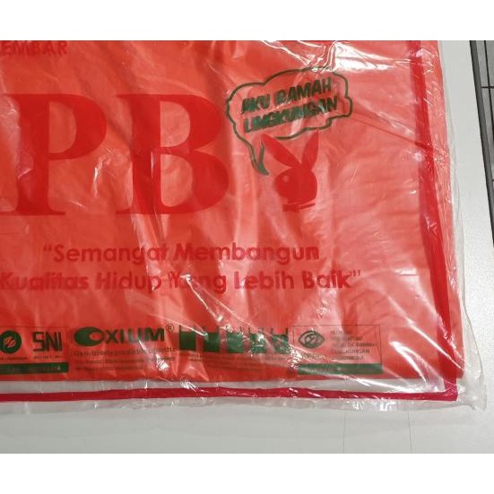 

SALE! KANTONG PLASTIK KRESEK JUMBO RAMAH LINGKUNGAN UKURAN 50 MERAH