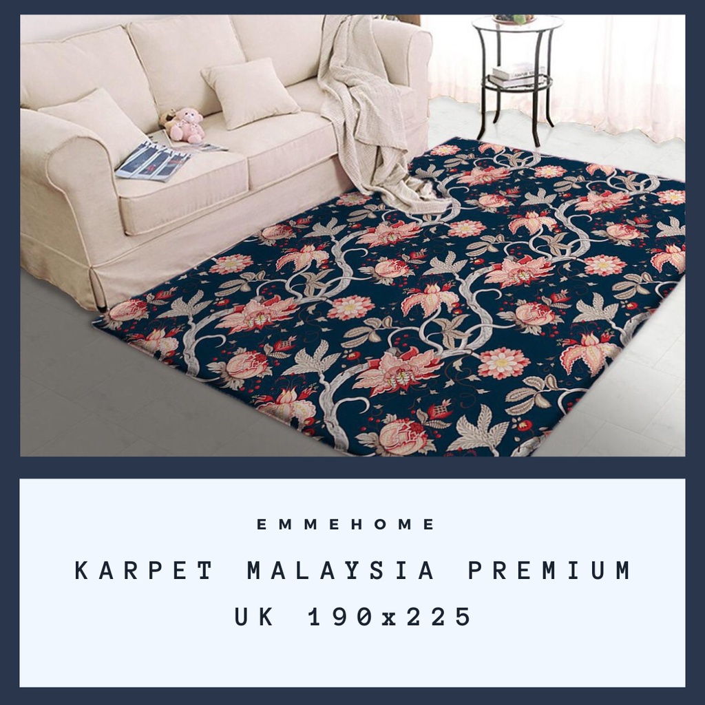 Karpet Malaysia Full Permadani / Karpet Ruang Tamu Minimalis Prime Quality Harga Termurah Ukuran Jumbo 190x225 cm