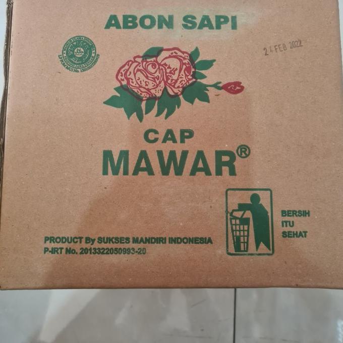 

Abon sapi cap mawar 1ds (4kg).