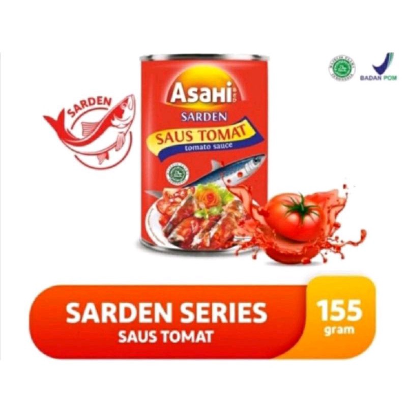 

sarden saus tomat asahi 155gr