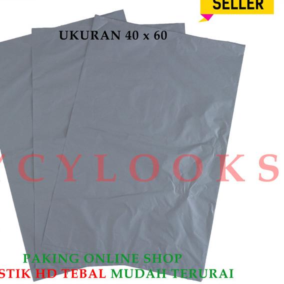 

Kantong Plastik Packing Online Shop Kresek Olshop HD Tebal REA 40x60 - Silver