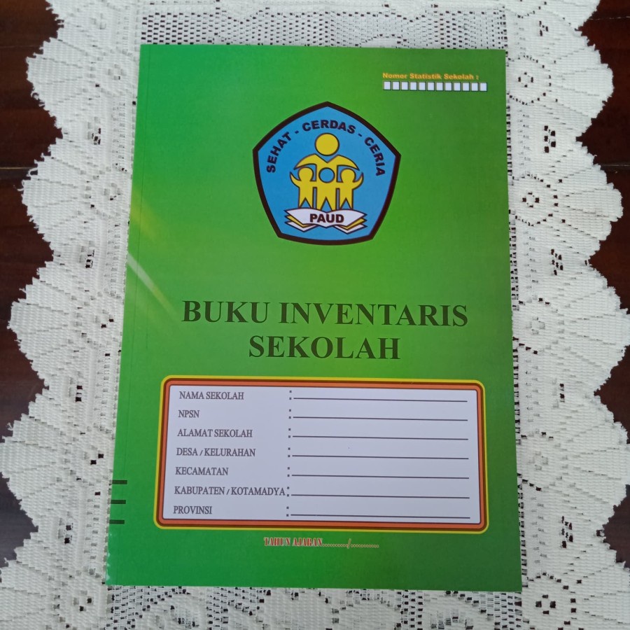 

Buku inventaris sekolah untuk TK/Paud (Buku administrasi TK/Paud)