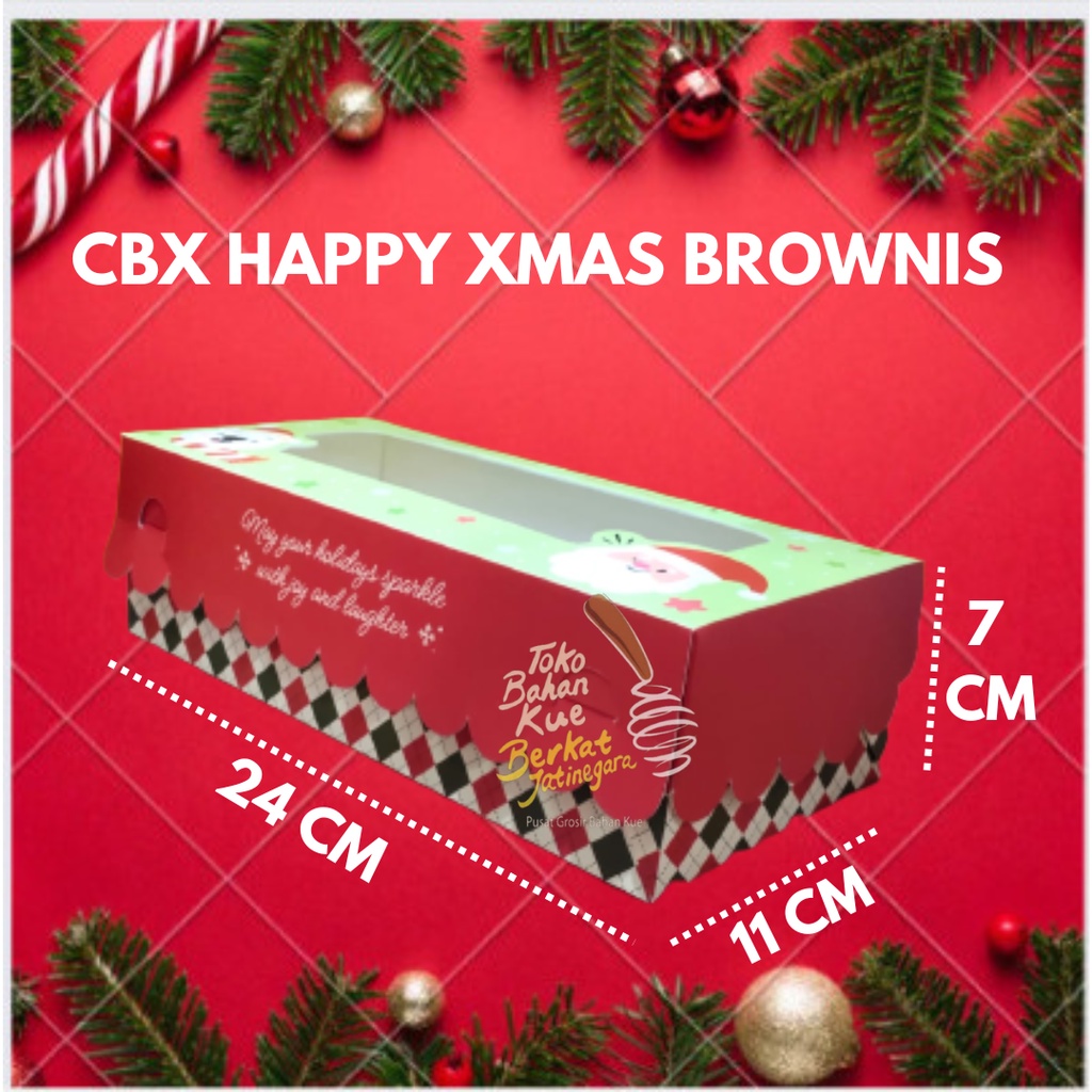 BOX BROWNIS HAPPY XMAS / DUS BROWNIS NATAL ISI 1 PCS