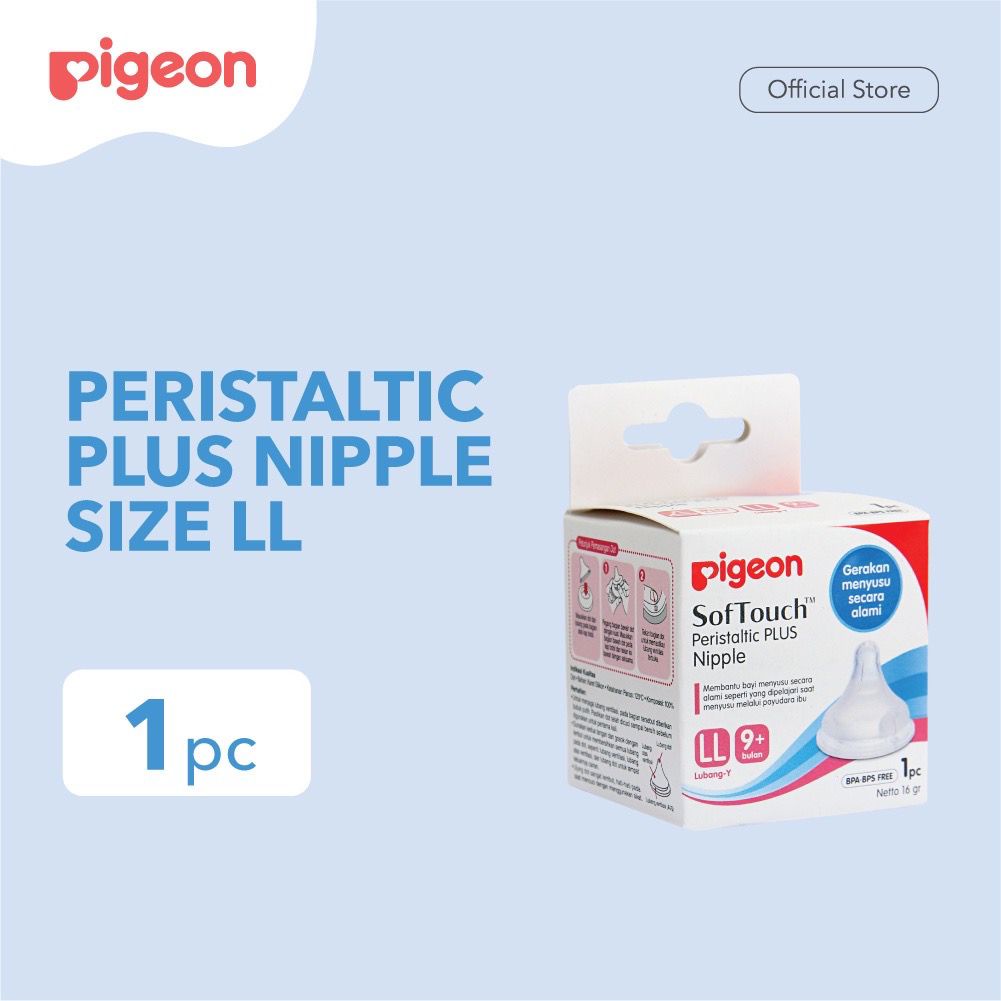 Pigeon Nipple Peristaltic Slim LL 1’s /  Toko Makmur Online