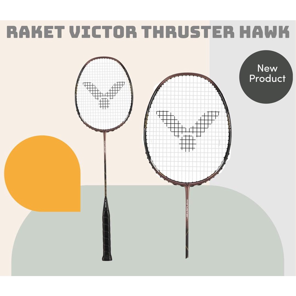 Raket Badminton Victor Thruster Hawk Original Raket Victor
