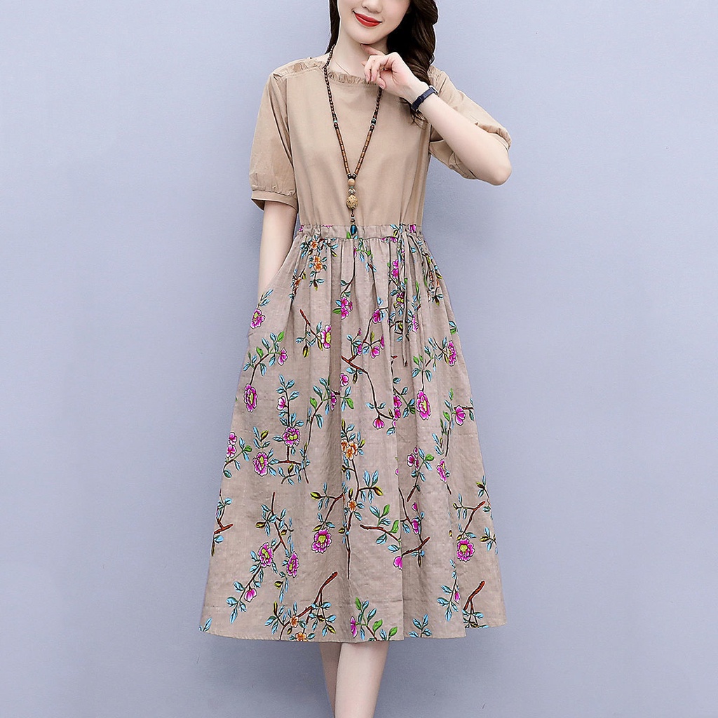 Dress  Dress korea Baju wanita rok Anggun dating dress casual dress