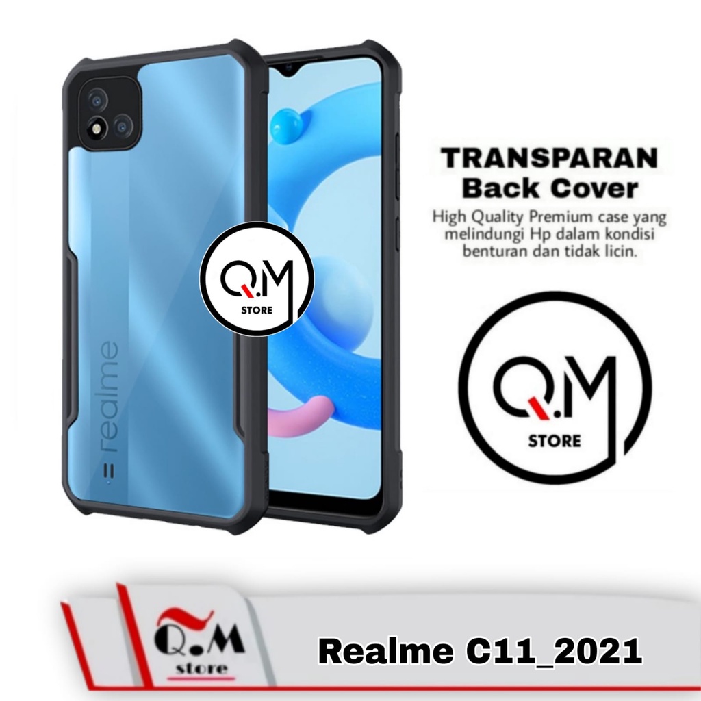 Case Realme C11 2021 Shockproof Transparent Armor Casing Pelindung Back Cover