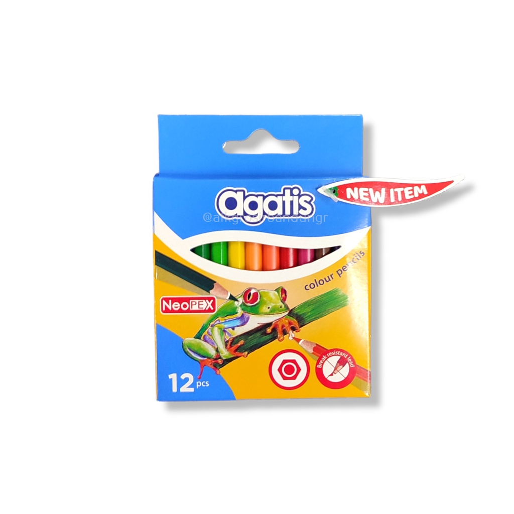 

Pensil Warna / Mewarnai Agatis 12 Warna Mini pack terbaru