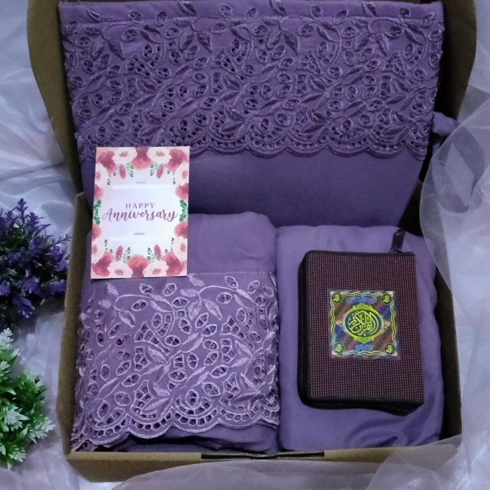 

(COD) Mukena Khadijah Kado Pernikahan Hampers Ibu Guru Gift Box Ultah - Paket A