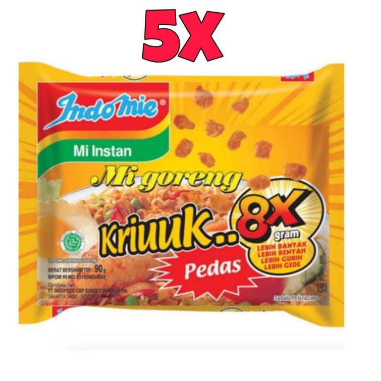 

⇑ INDOMIE GORENG KRIUK 8X PEDAS 5pcs / Indomielovers