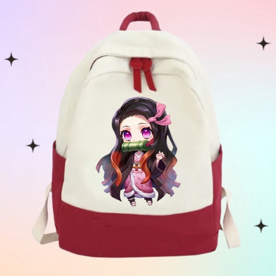 TAS ANAK SEKOLAH BACKPACK ANAK SD ANIME NEZUKO KAMADO