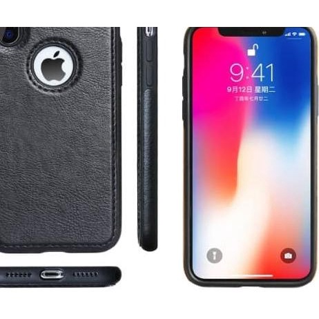 Case Casing Kulit IPhone X XS XR XS MAX EXCLUSIVE - Navy