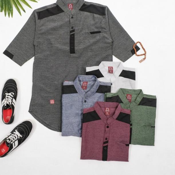 baju koko anak baju koko anak laki laki cowok baju koko anak - Hitam, XL