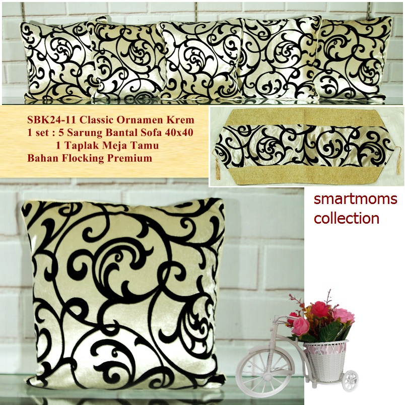 RB SARUNG BANTAL KURSI TAMU MEWAH MINIMALIS MODERN / SBK SOFA SET PREMIUM ZEBRA HITAM PUTIH