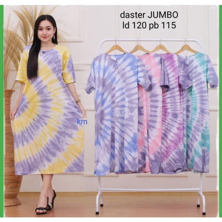 DASTER JUMBO BAHAN KAOS ADEM /DASTER BATIK HARIAN SANTAI