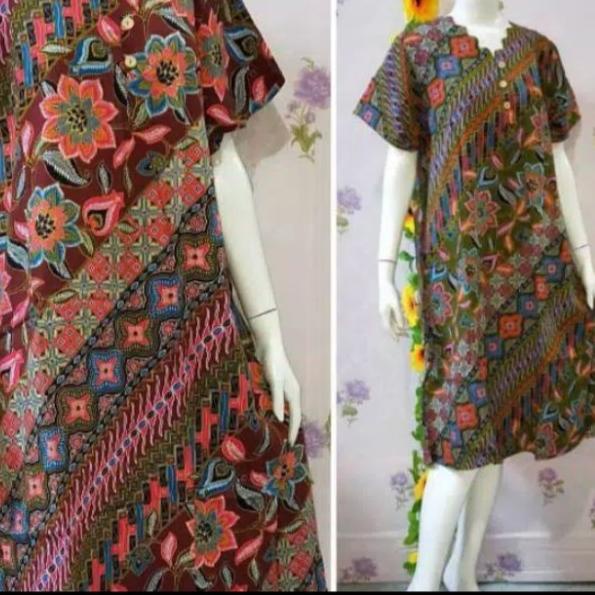 DASTER KENCANA UNGU LABEL BIRU LENGAN PENDEK