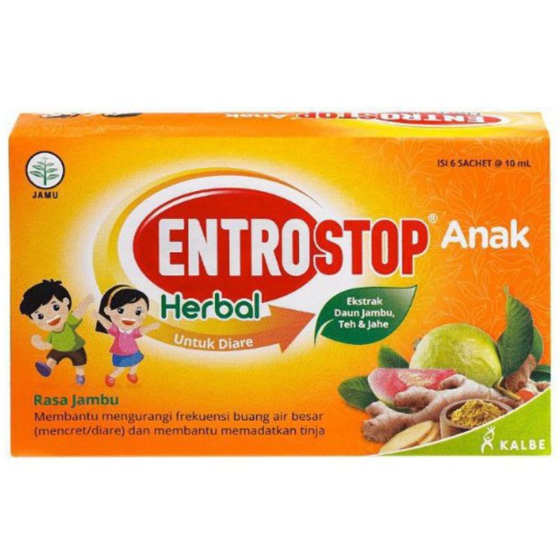 ENTROSTOP HERBAL ANAK SACHET/OBAT DIARE ANAK/MENGHENTIKAN DIARE ANAK
