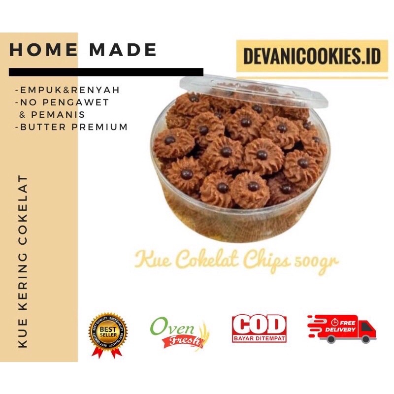 

Kue Kering Coklat 500gram Toples Besar Kue Lebaran Camilan Keluarga