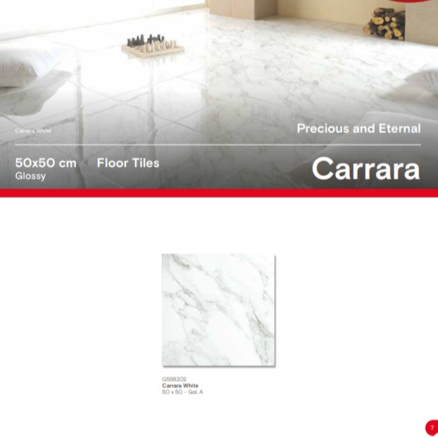 ROMAN KERAMIK Carrara White G559202 50x50