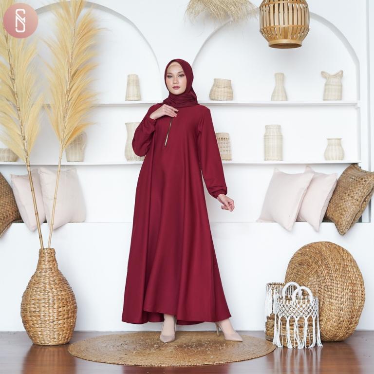 ︽ Myshawl Jasmine Hitam Gamis Syar'i Jumbo Premium Ld 140 GREAT SALES 2990 ⌘