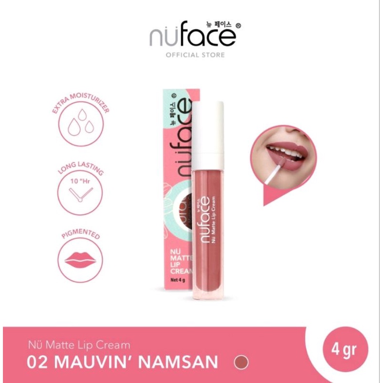 Nuface Lipcream Nu Matte 4gr | Nu Face Lipstick Cair