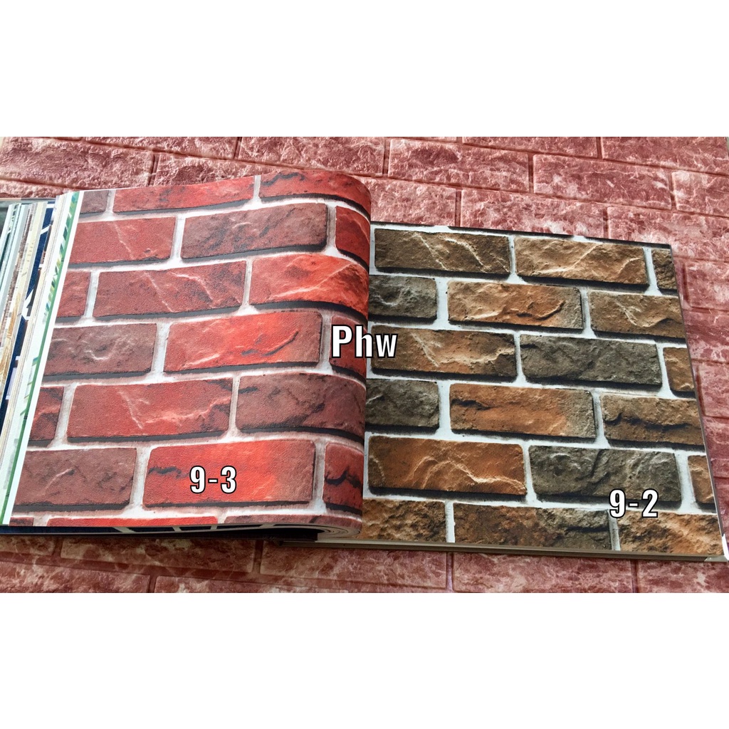 WALLPAPER DINDING MOTIF BATU BATA 3D TERBARU Lc