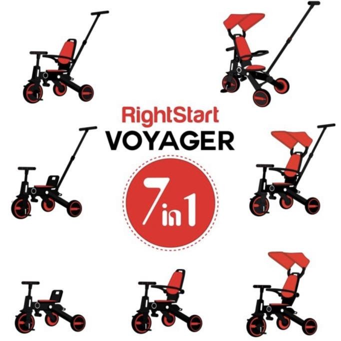 Right start 7in1 voyager Trike compact folding tricycle