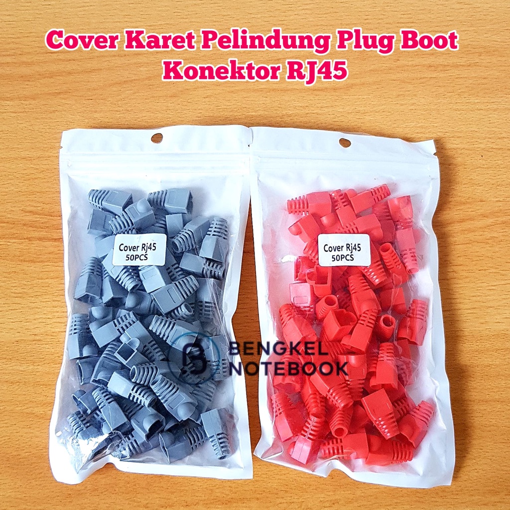 Cover Karet Pelindung Plug Boot Konektor RJ45 isi 50PCS