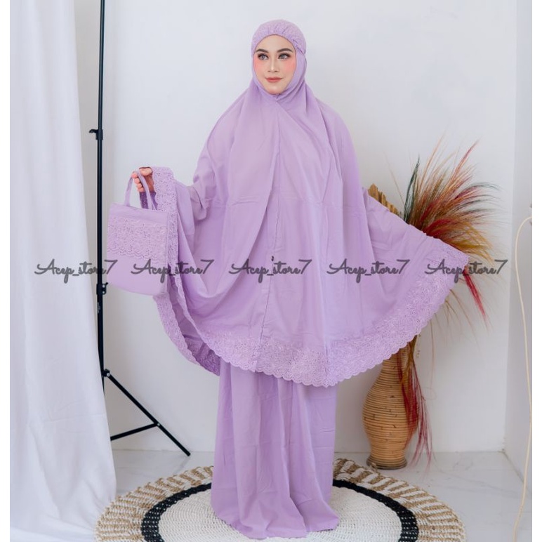 MUKENA DEWASA SITI KHADIJAH JUMBO FREE TAS ORIGINAL BY ACEPSTORE7