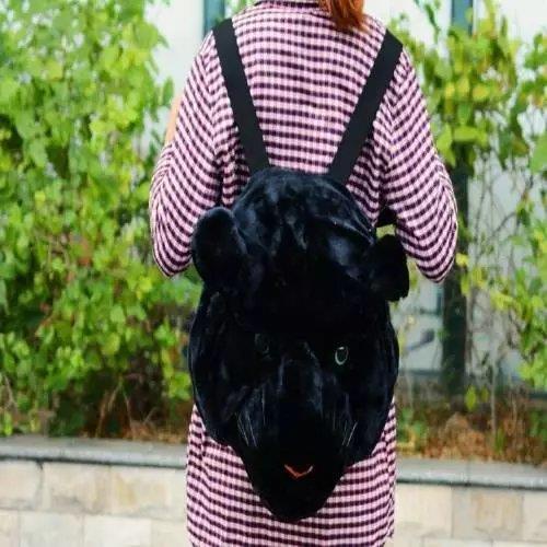 Sera Kreatif Kepala Harimau Versi Korea Siswa Perempuan Kepribadian Kepala Singa Besar Kepala Harimau Tas Ransel Pria Mewah Tide Ransel Tas Sekolah