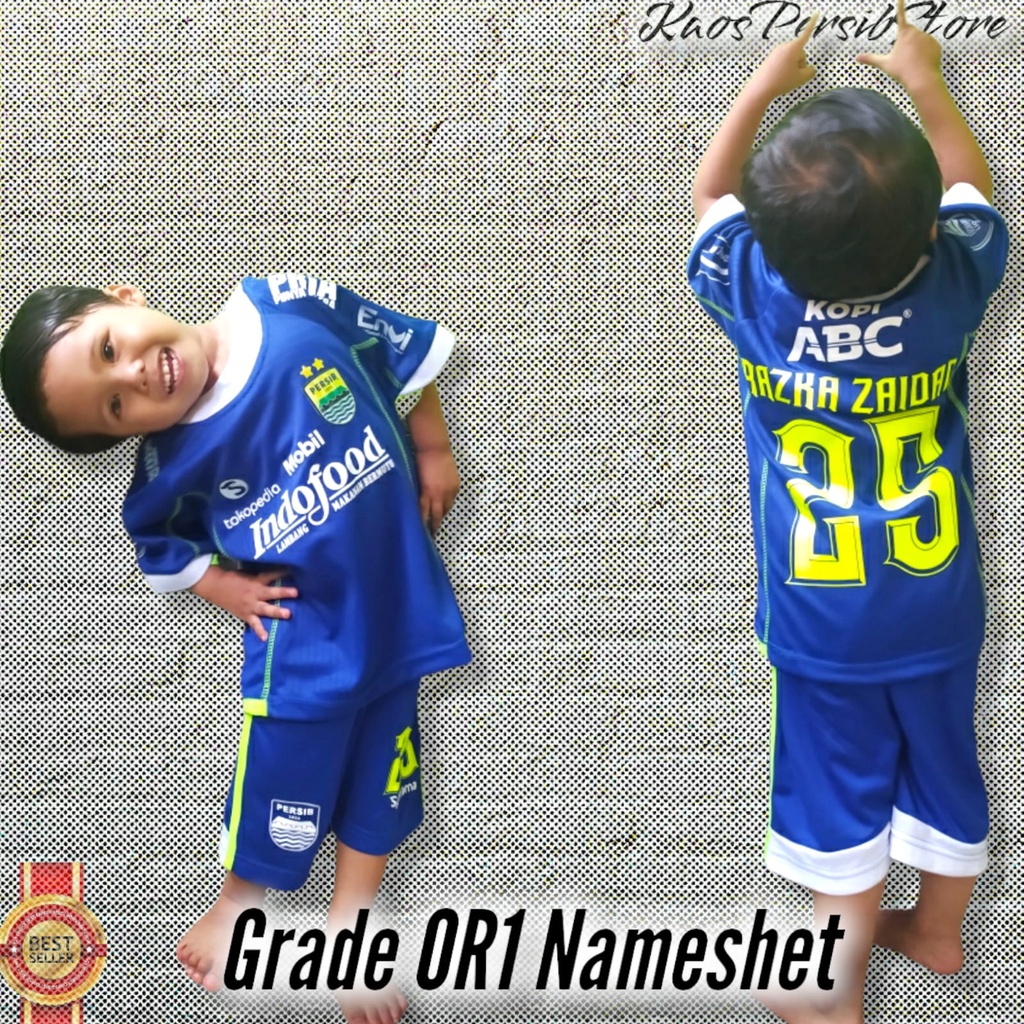 BEST SELLER NEW SPONSOR Baju bola anak persib grad3 or1 2023 2024 bisa request nama sendiri