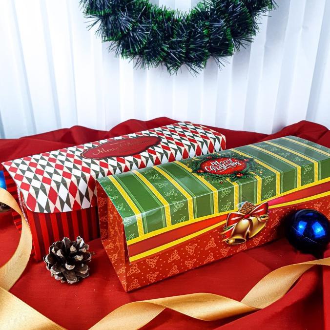 

Box Roll Cake 8x25 Christmas Sunway / Dus Kue Natal