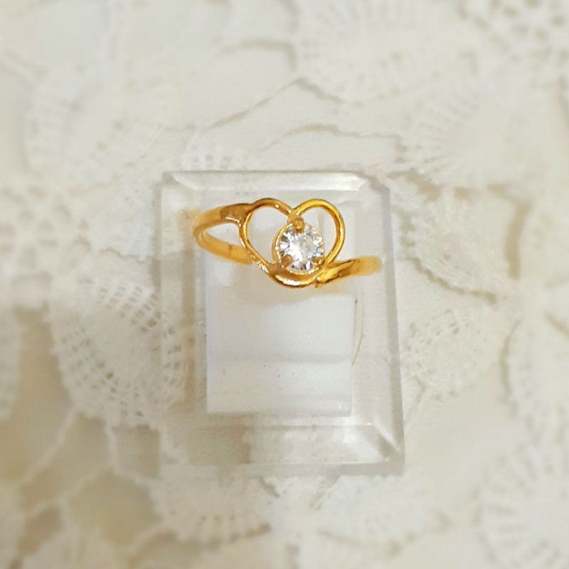 Cincin Hati Emas Muda 1/2 Gram