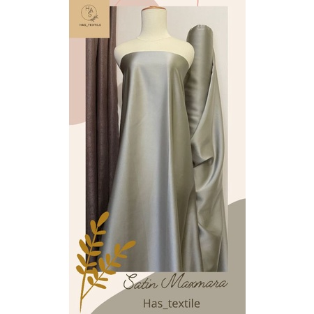 Jual Kain Satin Maxmara Original Pure Silk Warna Sage Green Ash Green Mint Shopee Indonesia