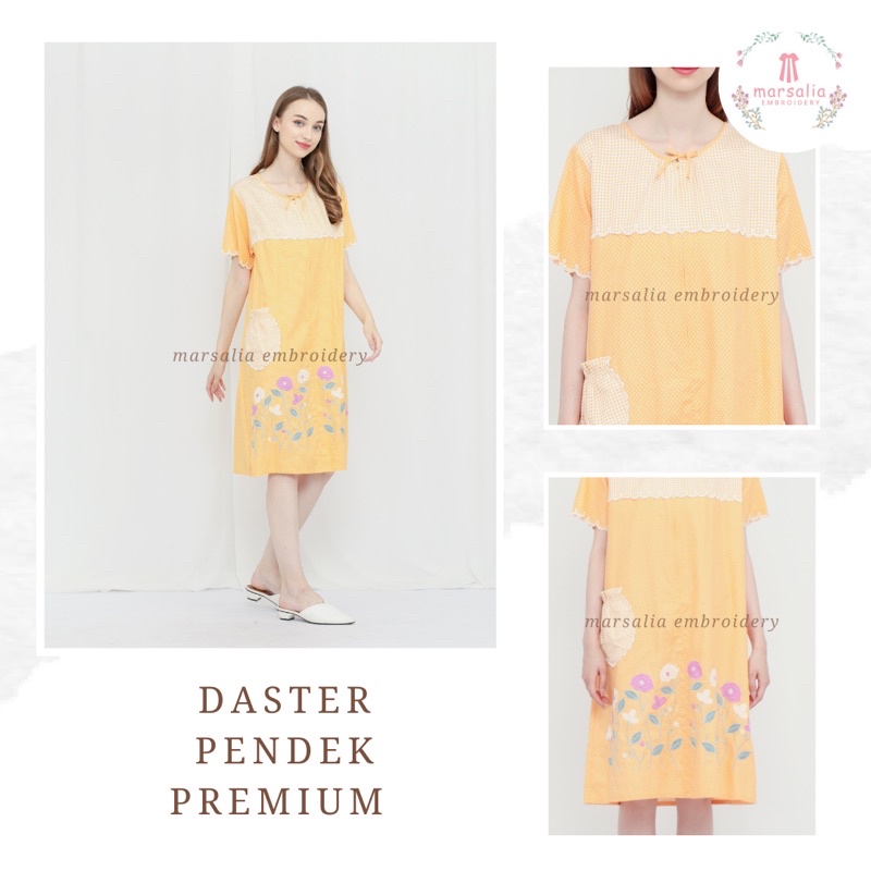 MARSALIA - Daster Bordir Khas Malang Premium Pendek Cantik
