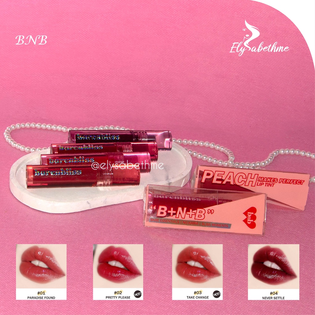 ✿ELYSABETHME✿  BNB BARENBLISS peach makes perfect LIPTINT KOREA TAHAN 24 JAM ombre viral