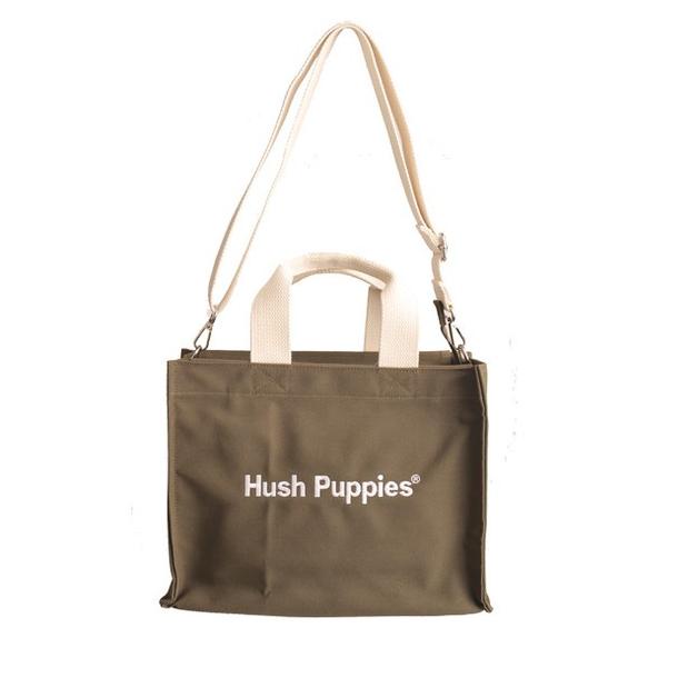 Hush Puppies Canvas Tote Bag L In Olive