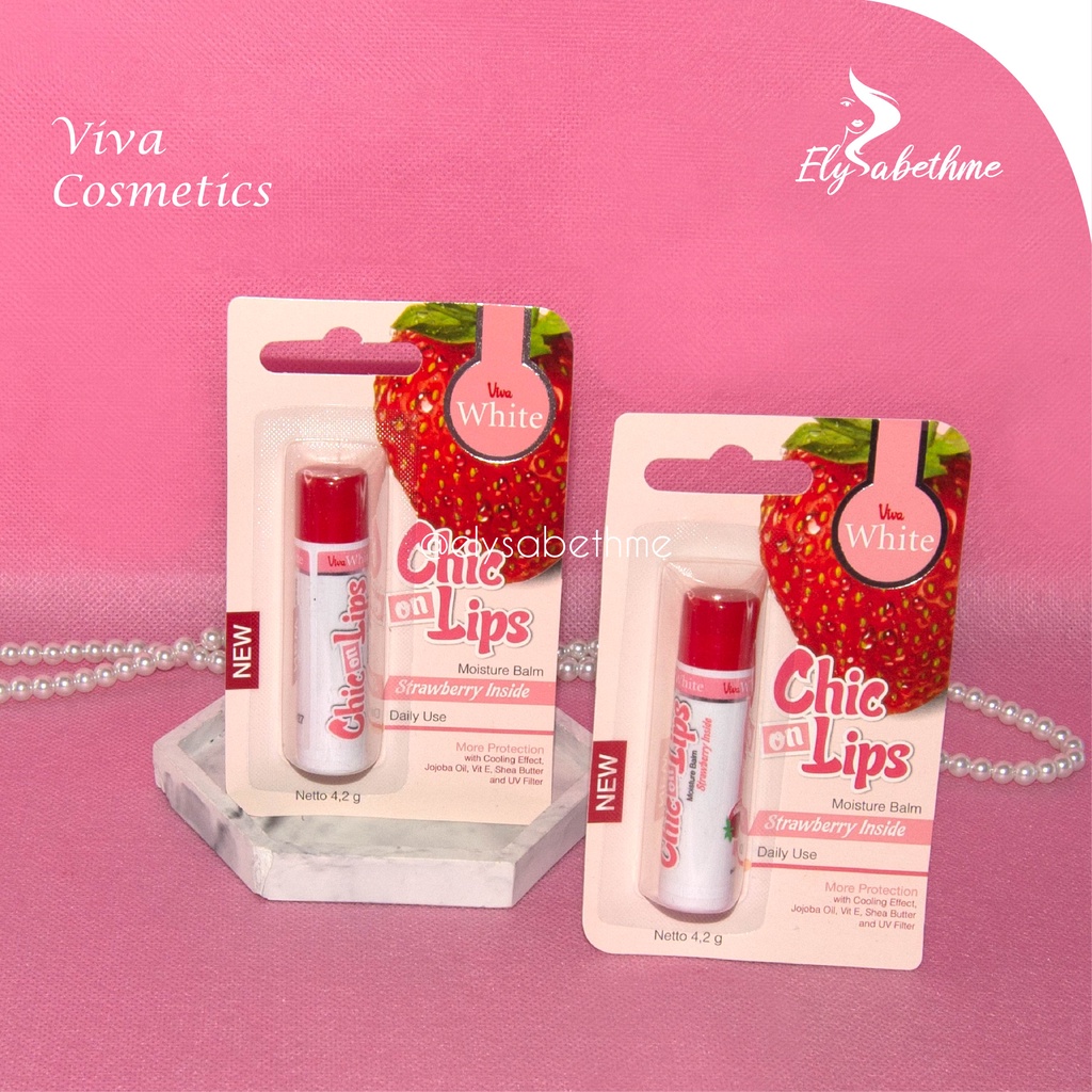 ✿ELYSABETHME✿ Viva lip Balm CHIC ON LIPS untuk melembabkan bibir sehat dan pink merona perona pelembab