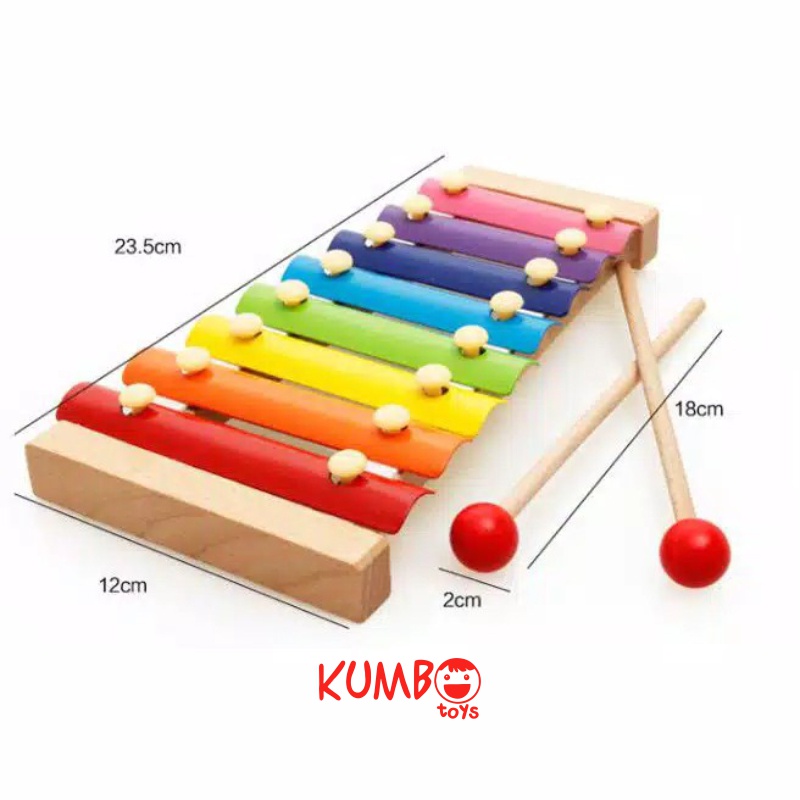 Mainan Edukasi Anak Alat Musik Ketukan Kayu Xylophone