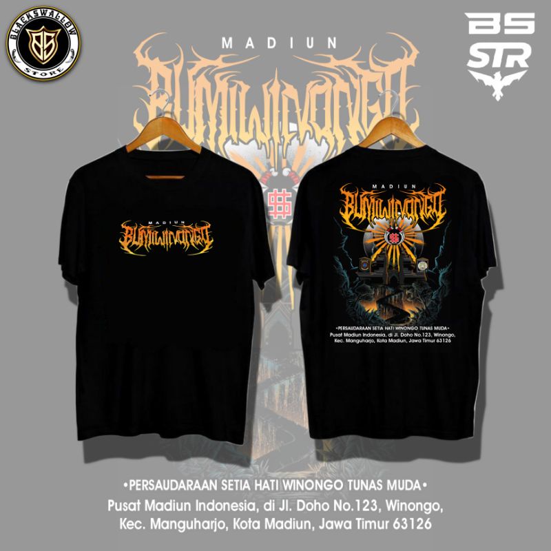 kaos Madiun Bumi Winongo PSHWTM | T-shirt Madiun Bumi Winongo PSHWTM | Atribut Pusat Madiun | Kaos P