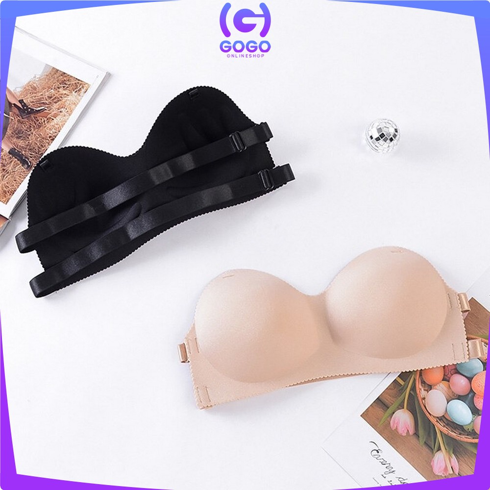 GOGO-P64 P65 Bra Seamless Tanpa Kawat BH Wanita Push Up Bra / Bra Kancing Depan Tanpa Kawat