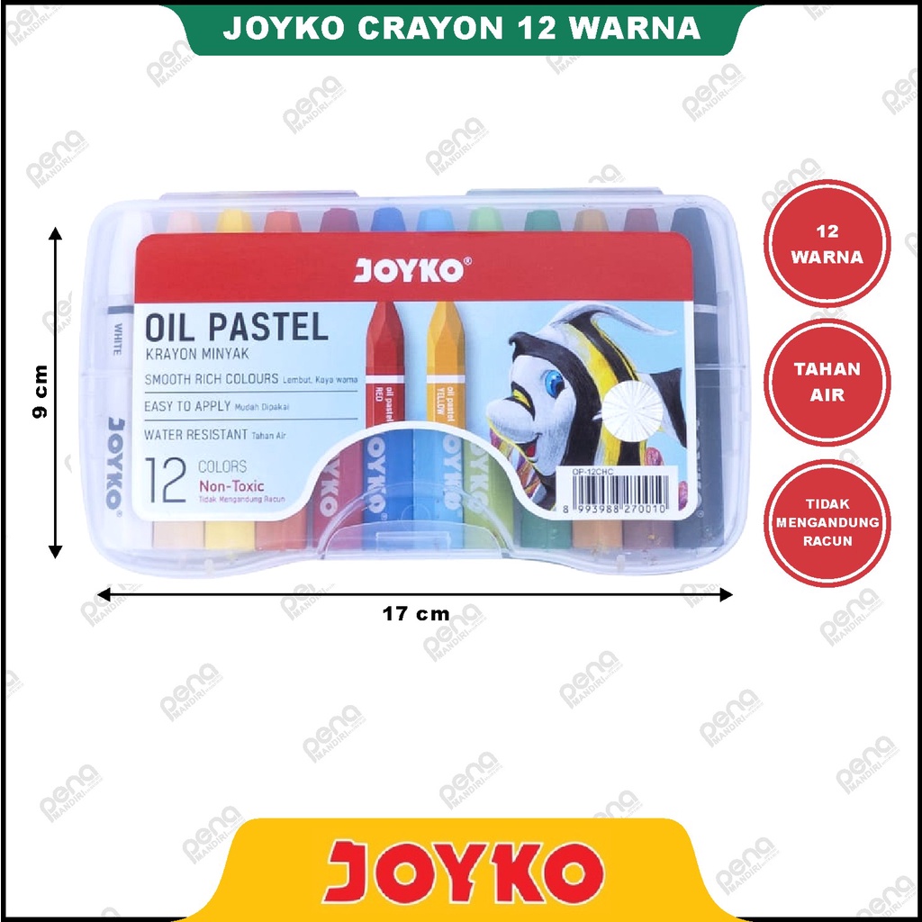 JOYKO CRAYON 12 WARNA/ JOYKO OP-12S SEA WORLD